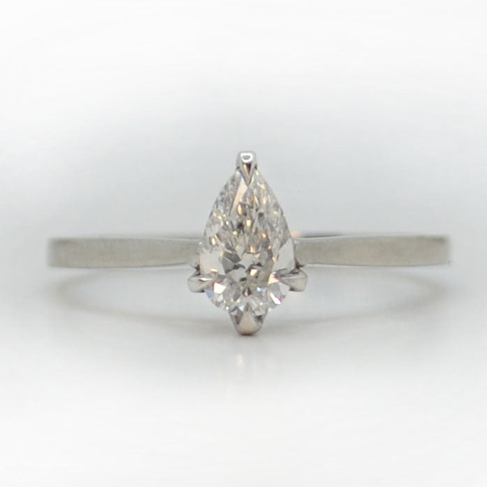 Pear Cut Diamond Ring