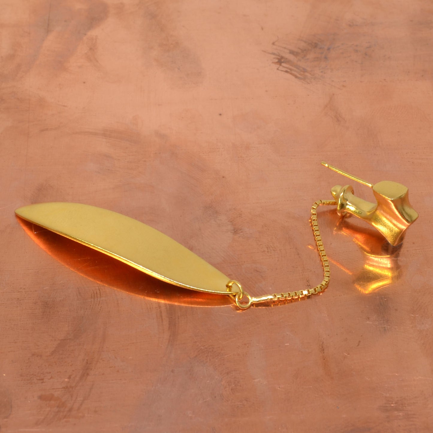 'I'll blow in the wind' Asymmetric Earring pair