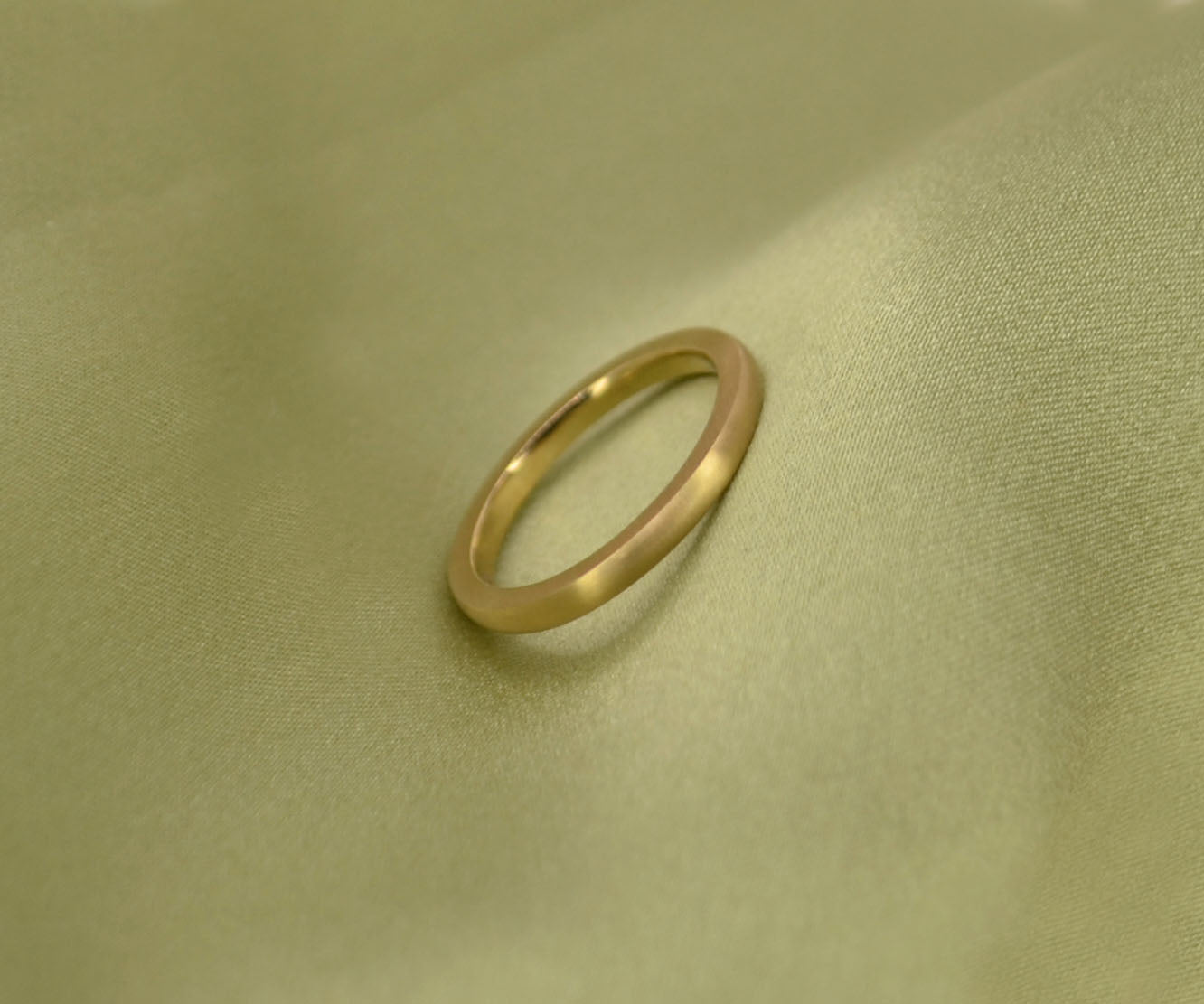 Brushed Flat Sided Court Ring - 2mm