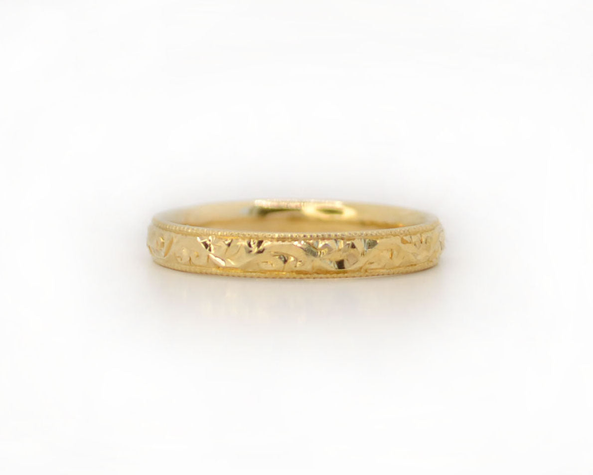 Hand Engraved Filigree Ring