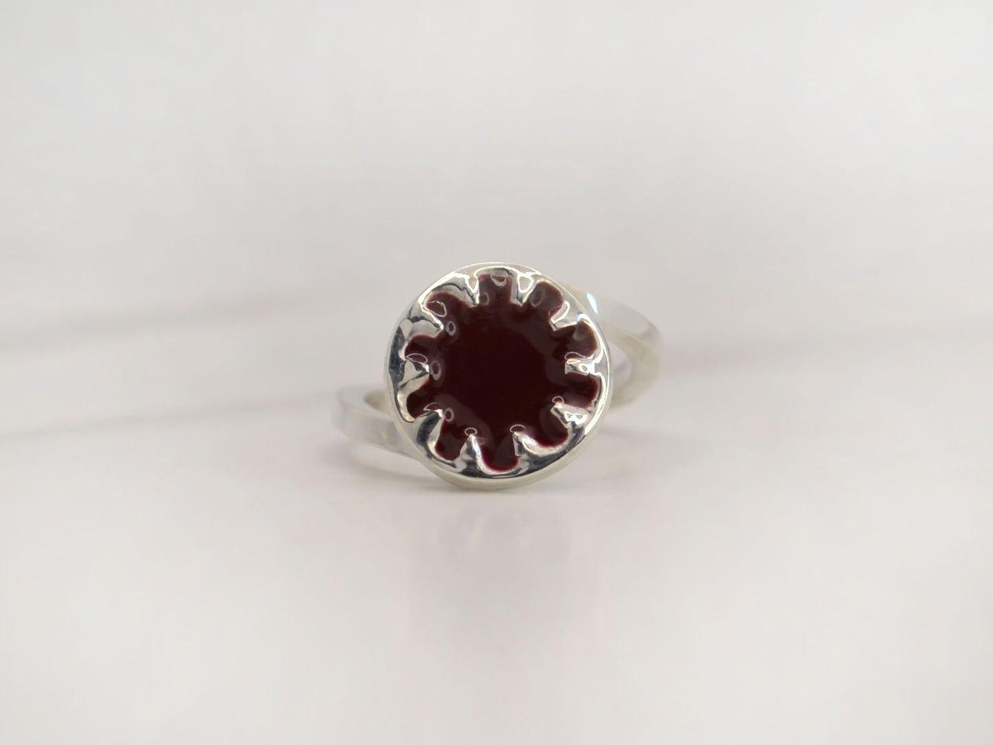 Enamelled Splodge Ring