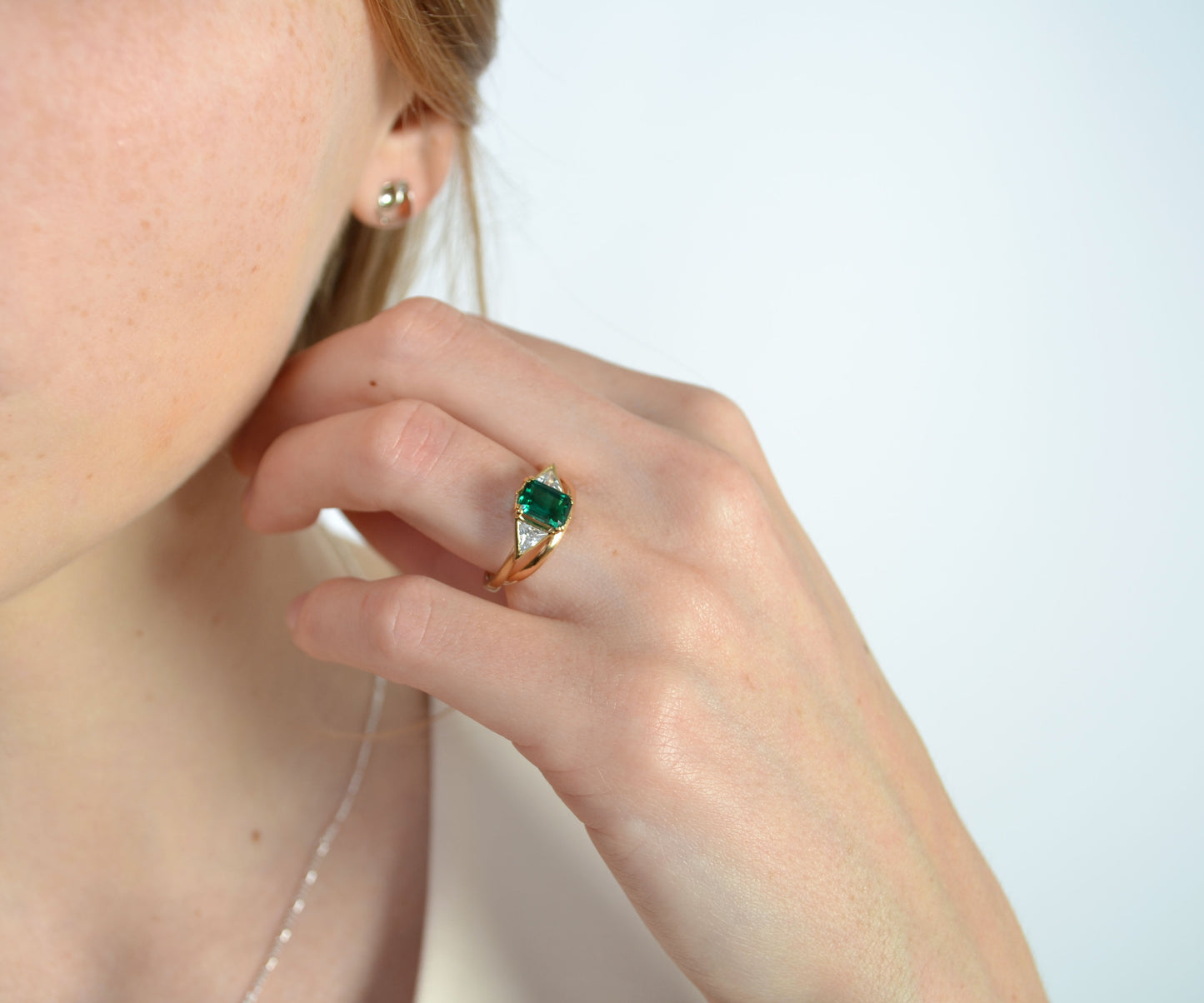 Emerald & Diamond Ring