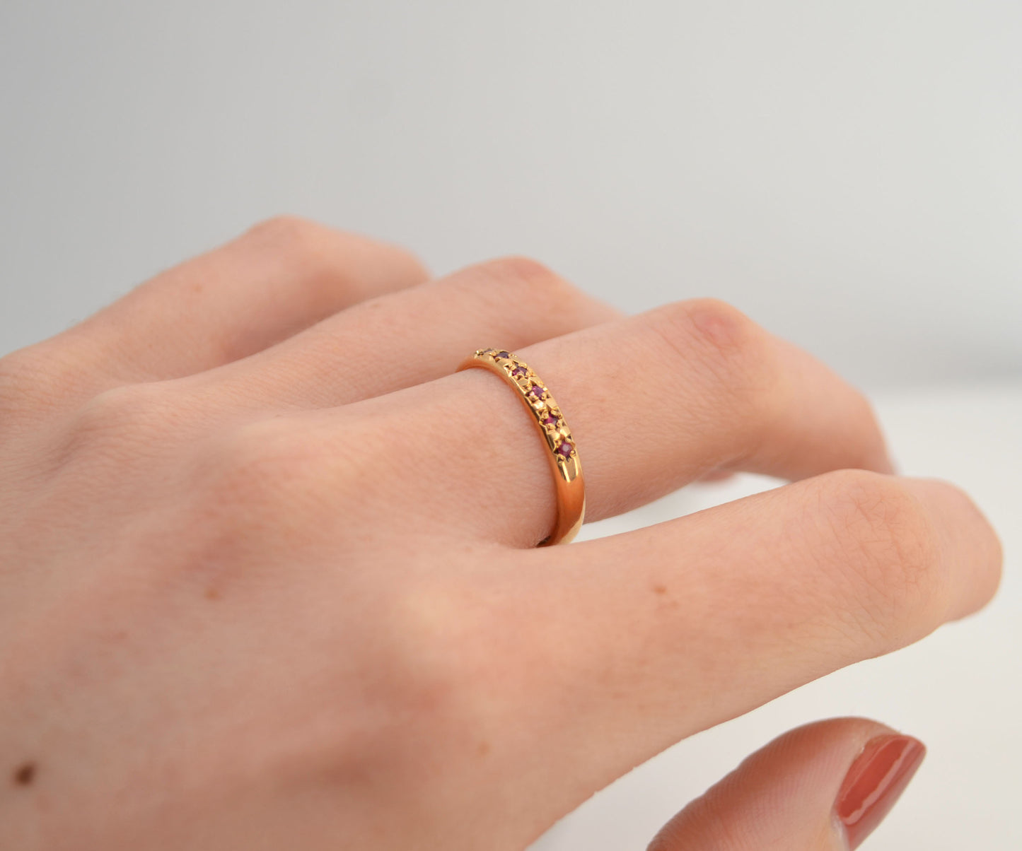 Star Set Ruby Ring - 2.8mm