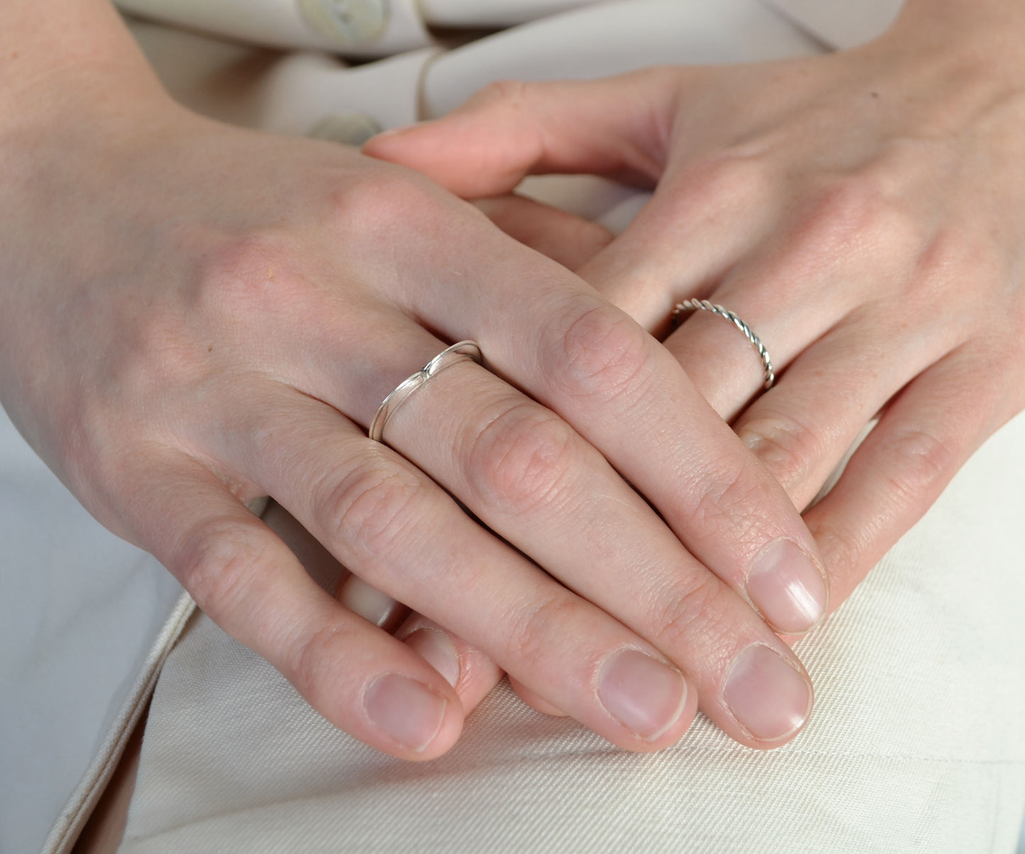 Knife edged Heart Ring
