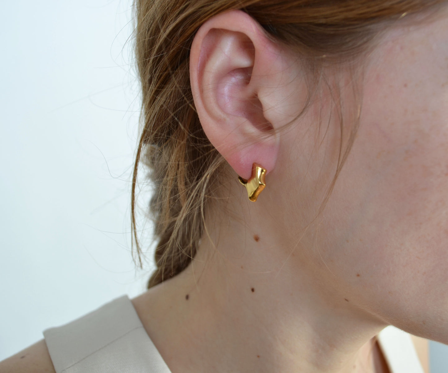 'I'll blow in the wind' Asymmetric Earring pair
