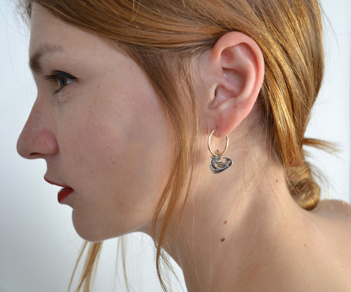 Crescent Hoop Earrings
