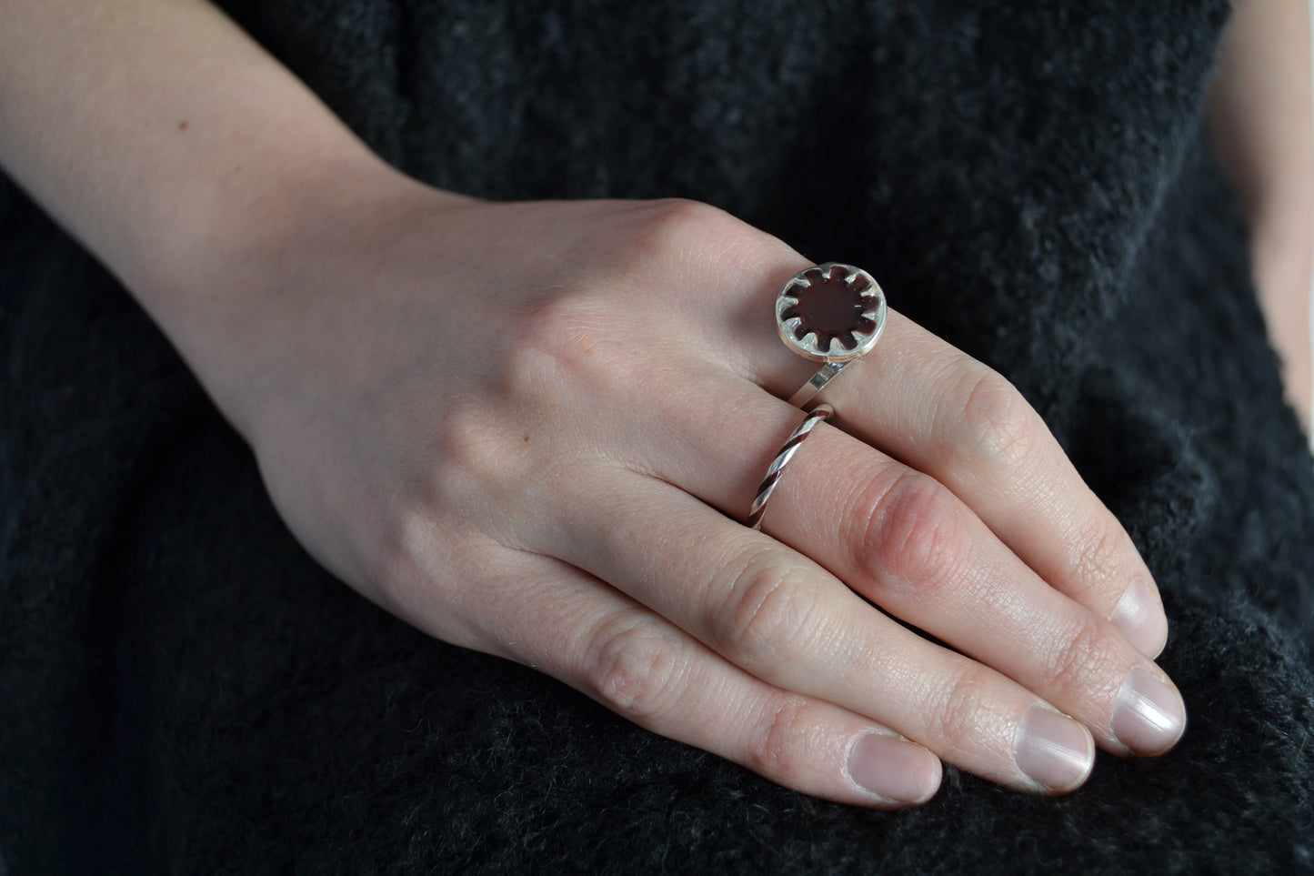 Enamelled Splodge Ring