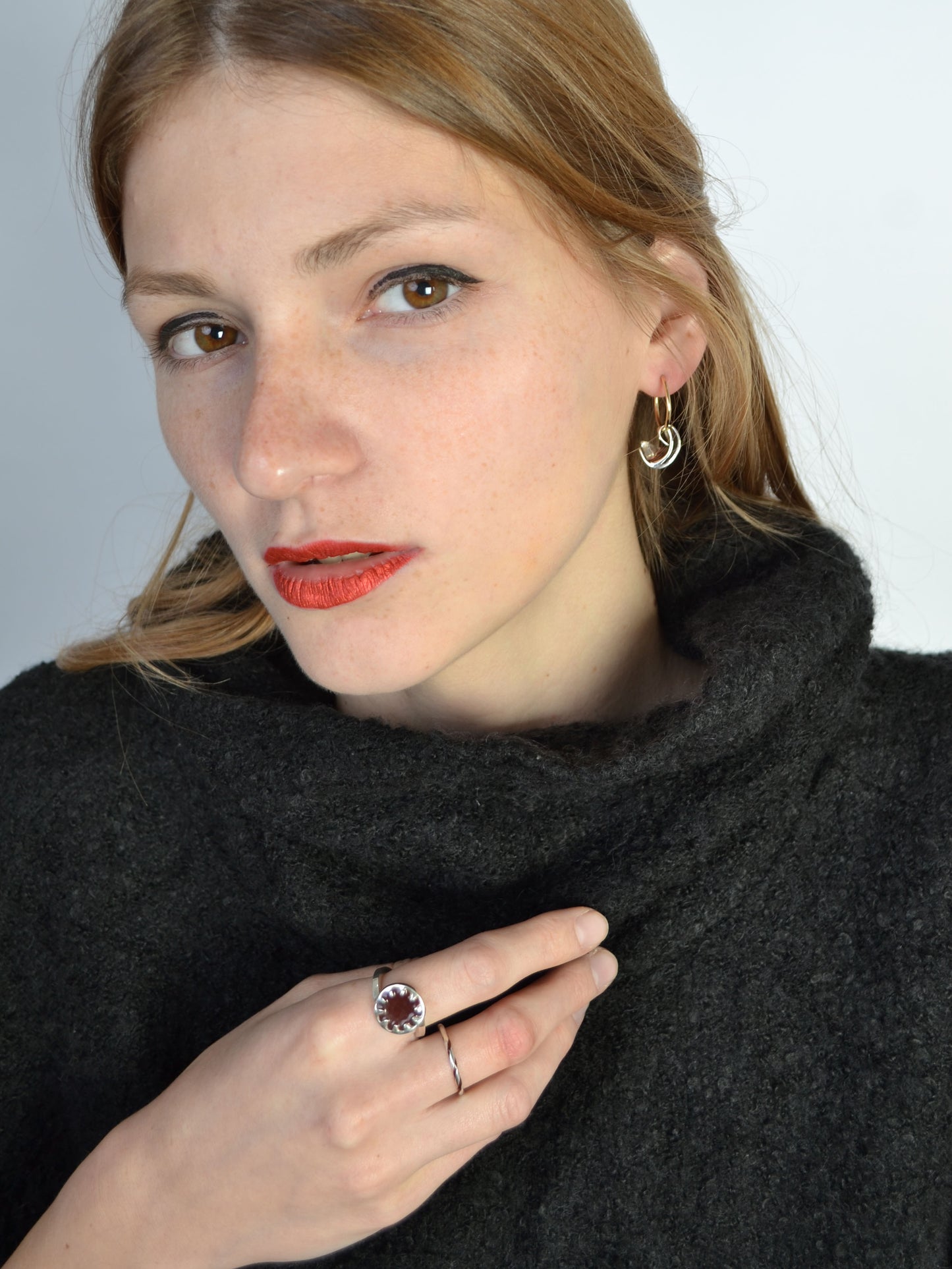 Enamelled Splodge Ring