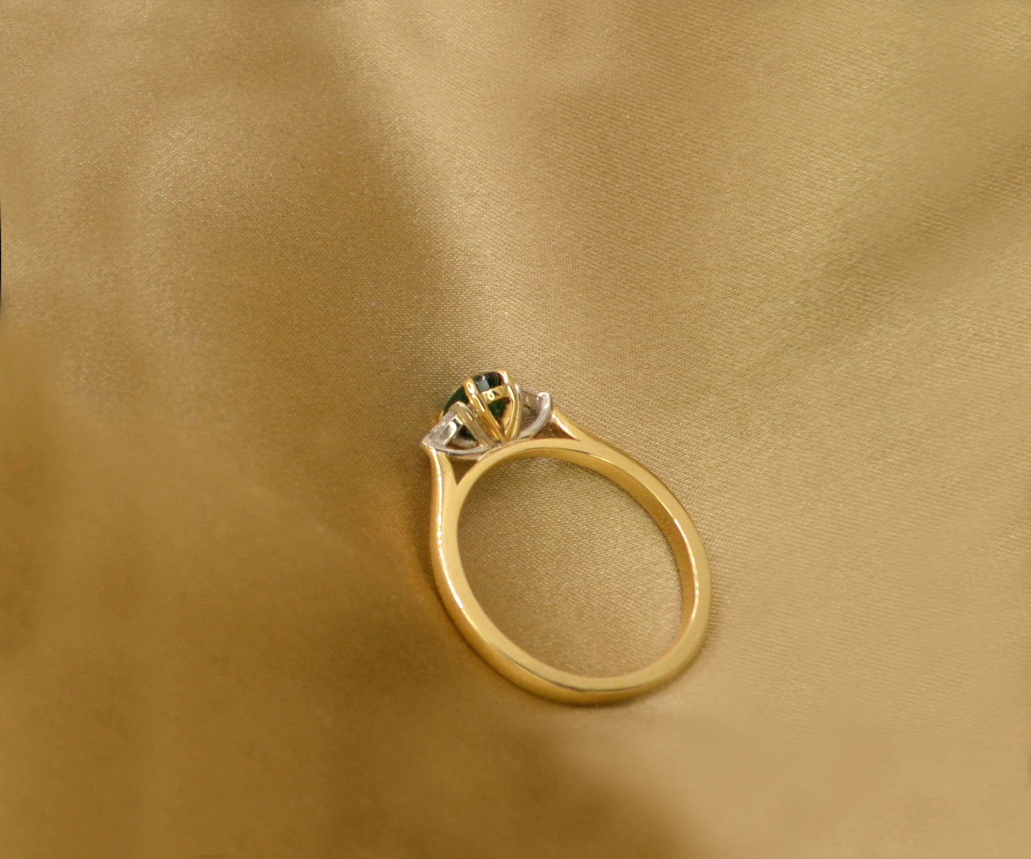 Oval Emerald & Diamond Ring