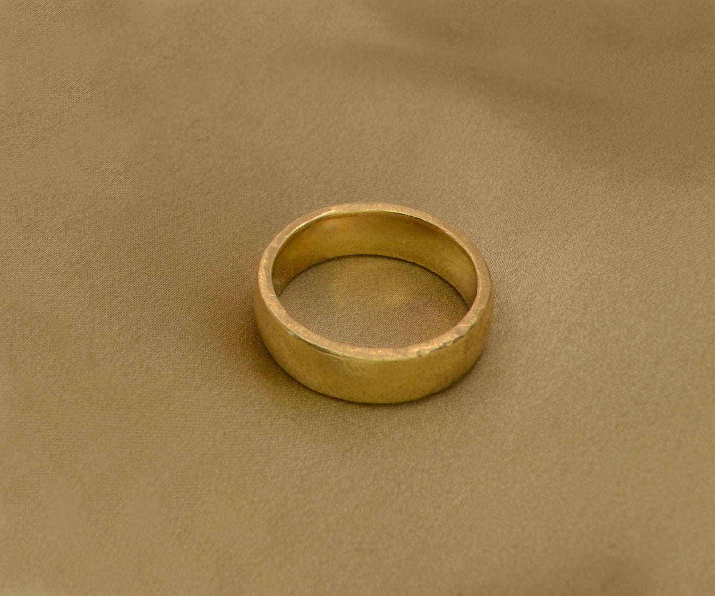 Earthy Textured Court Profile Ring - 6mm