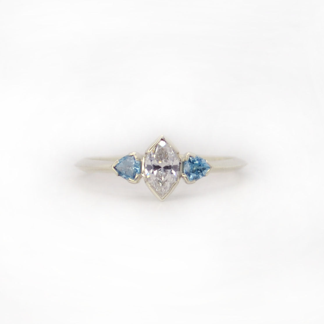 Marquise Diamond & Gemstone Ring