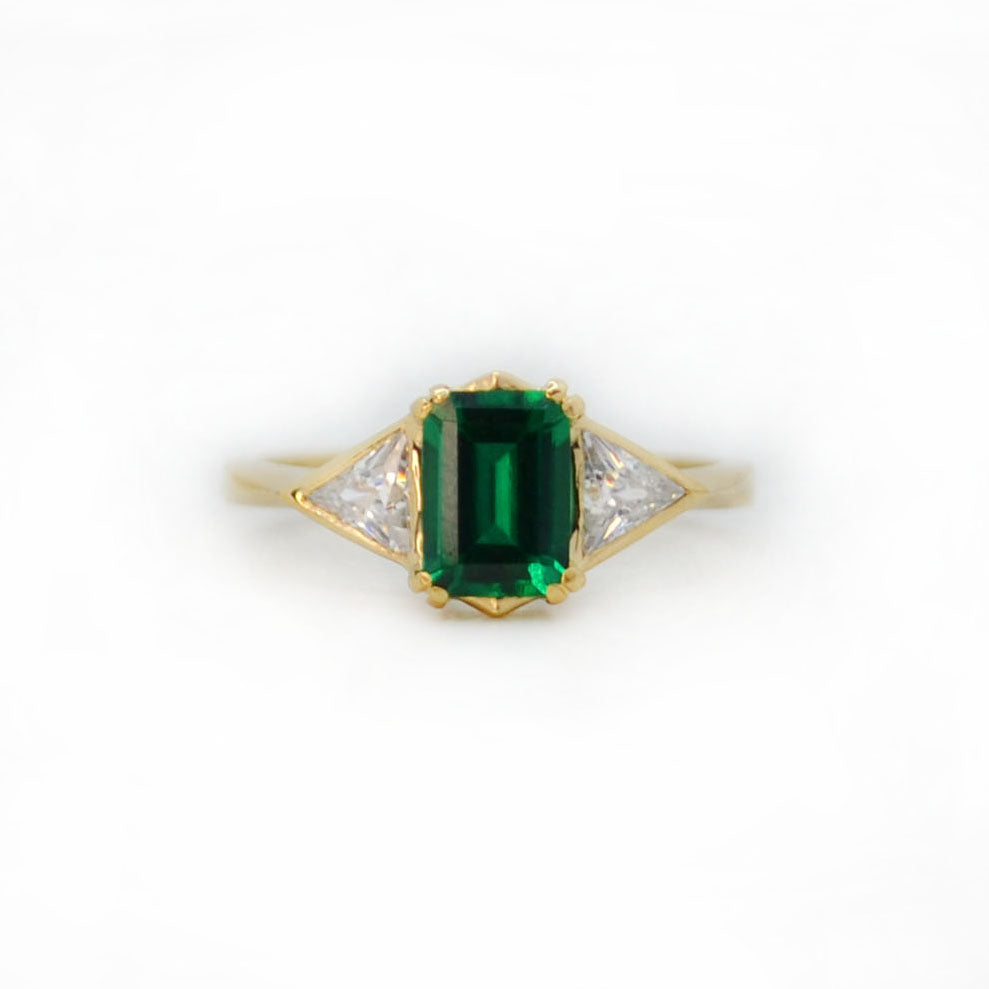 Emerald & Diamond Ring