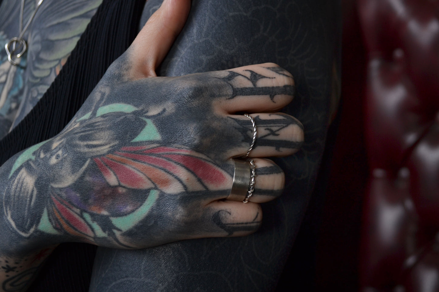 'Not so perfect' Filed Twist Ring