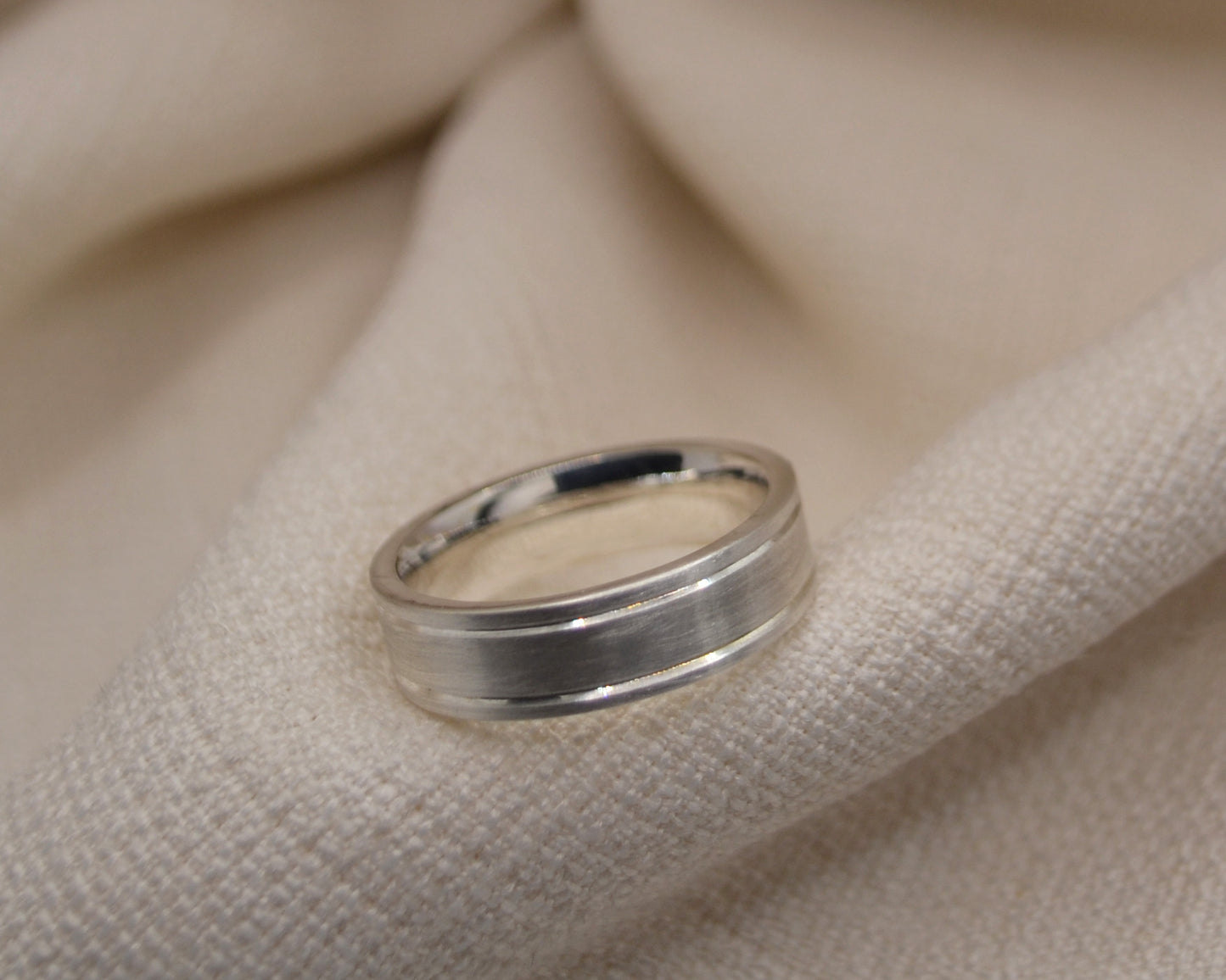 Double Milled Line Ring - 6mm