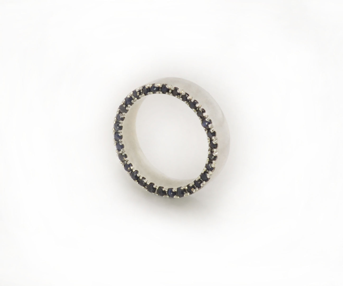 Edge Set Sapphire Ring - 5mm
