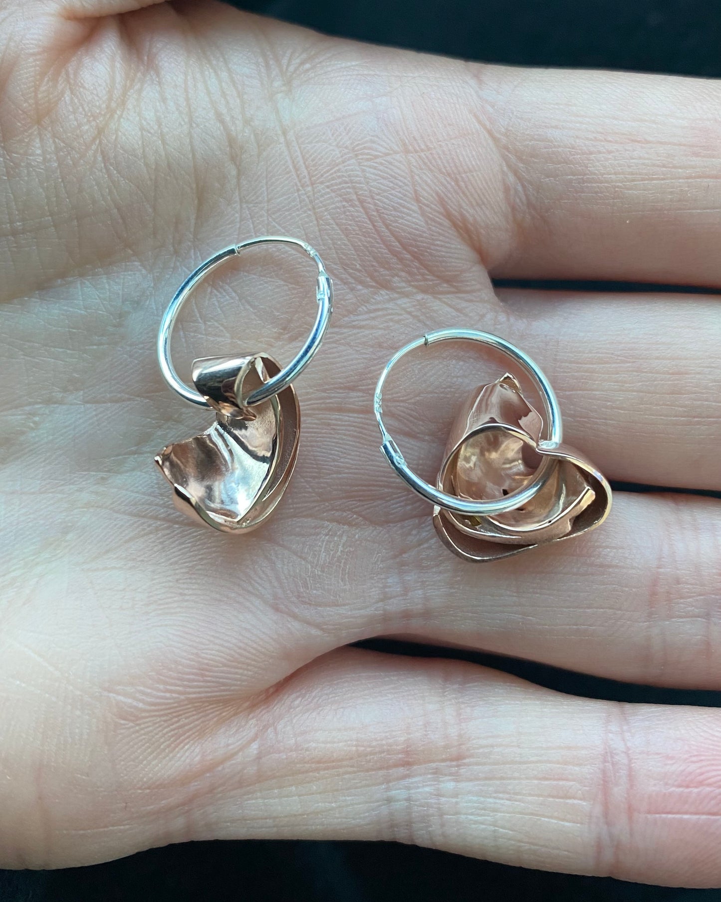 Crescent Hoop Earrings