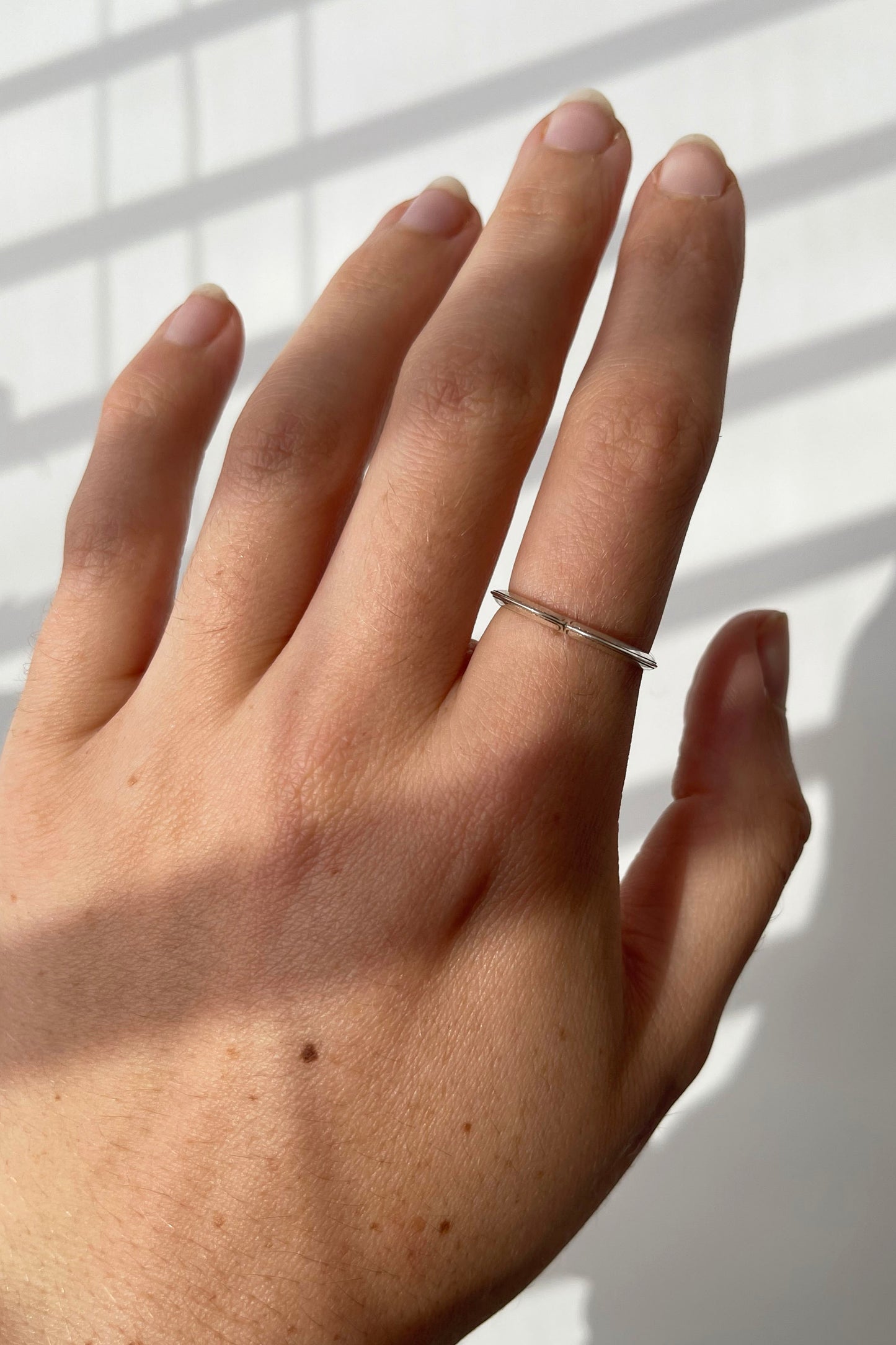 Knife edged Heart Ring