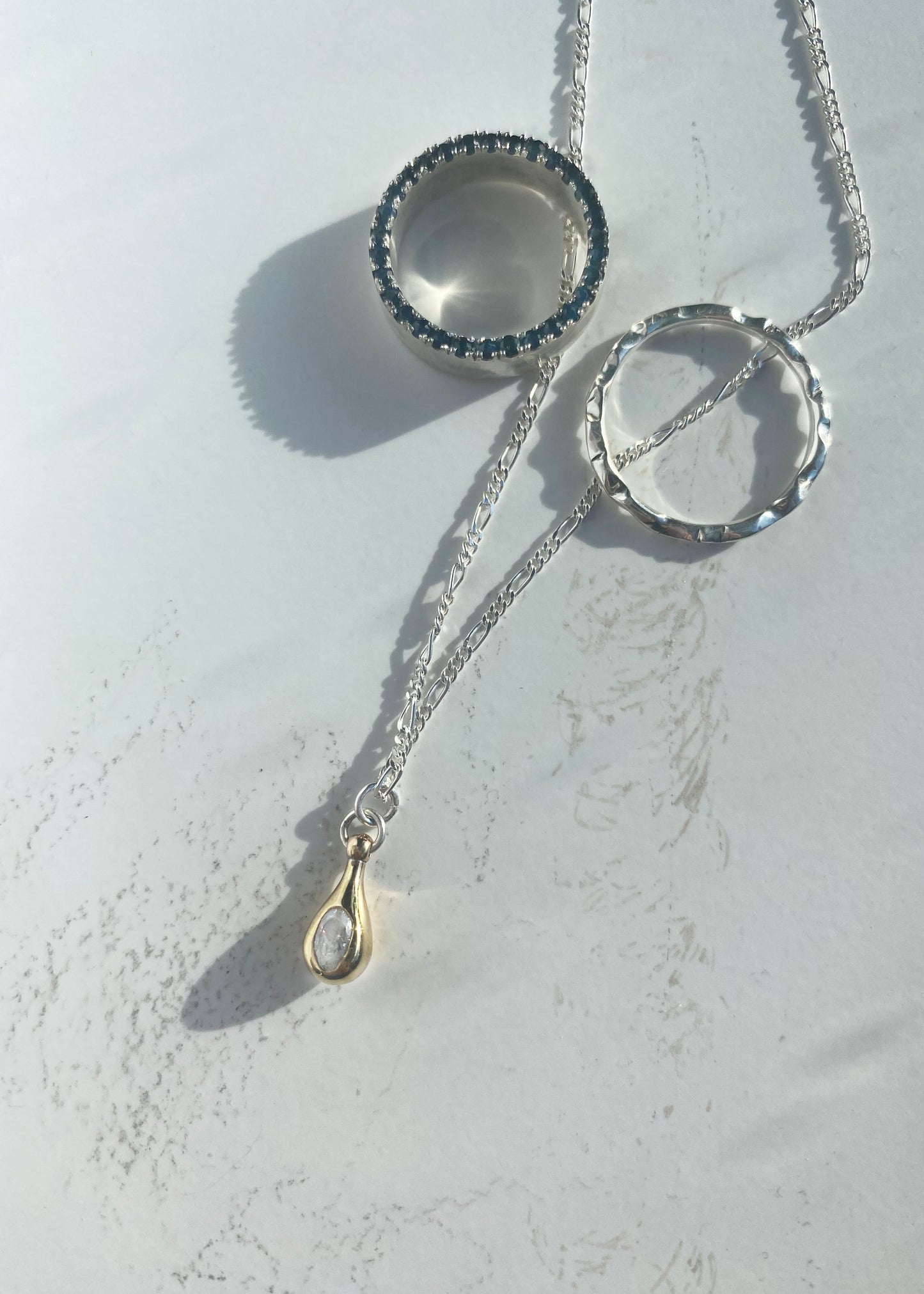 Edge Set Sapphire Ring - 5mm