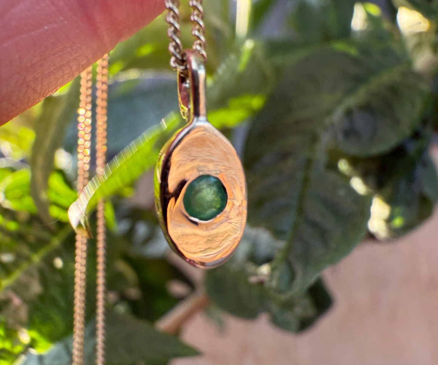 Emerald Oval Necklace
