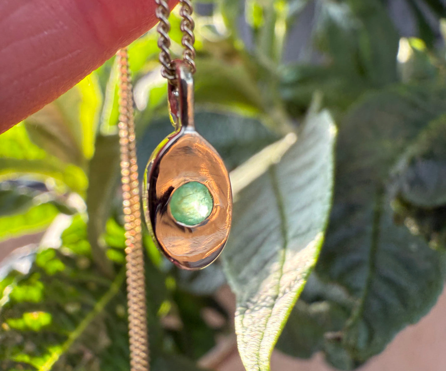 Emerald Oval Necklace