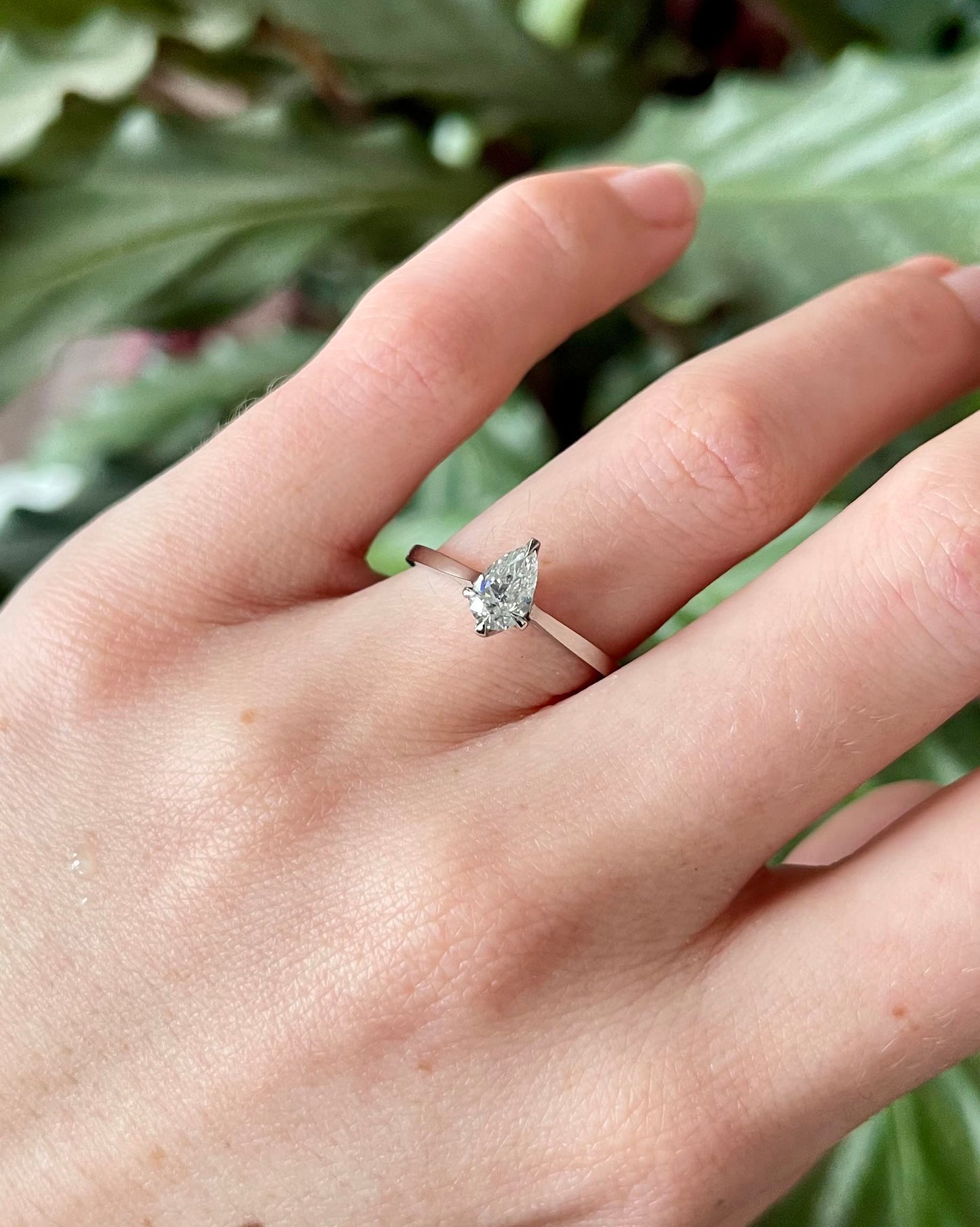 Pear Cut Diamond Ring