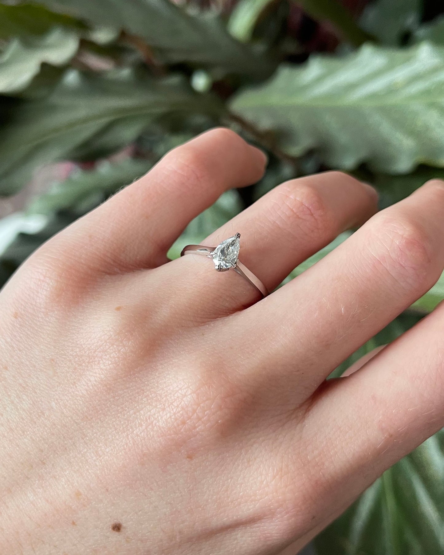 Pear Cut Diamond Ring