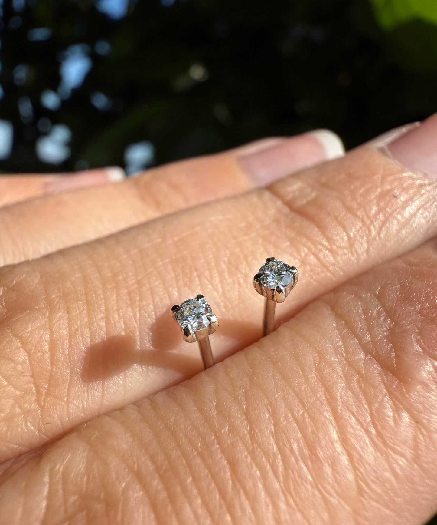 Tiny Diamond Studs