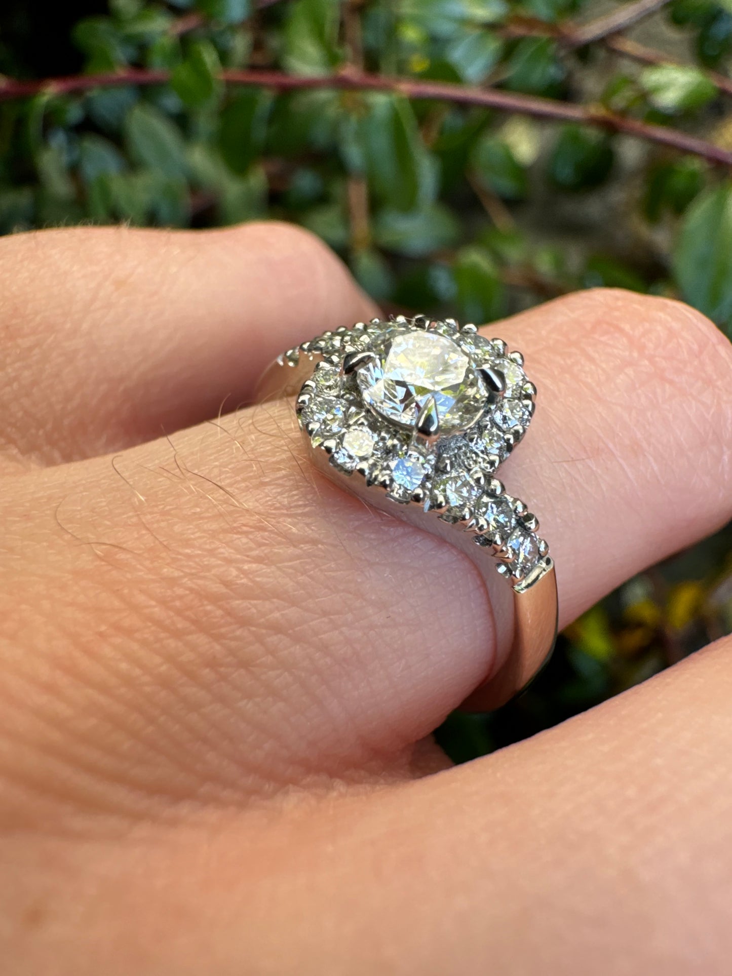Diamond Cluster Ring