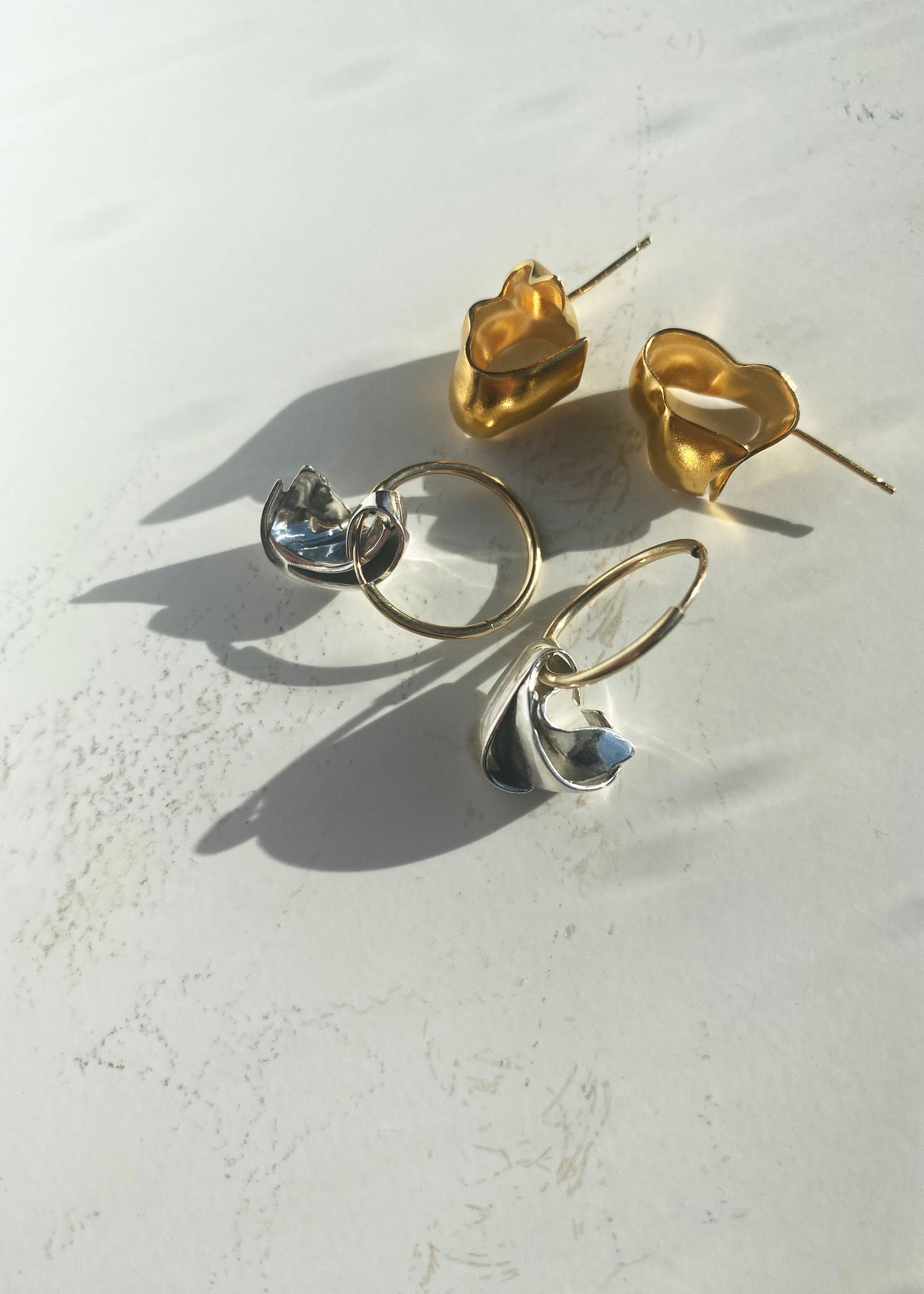 Crescent Hoop Earrings