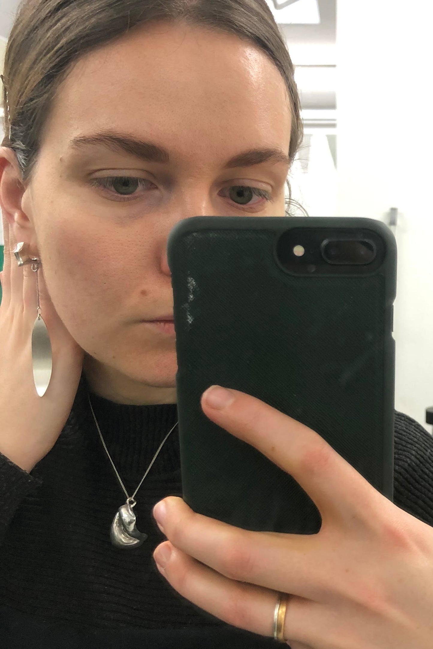 'I'll blow in the wind' Asymmetric Earring pair