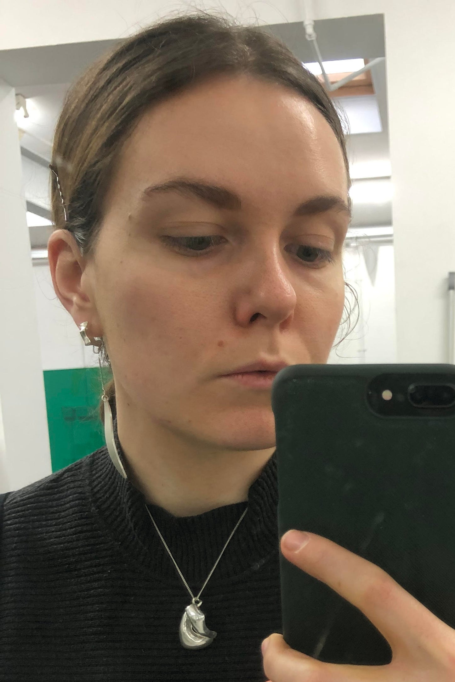 'I'll blow in the wind' Asymmetric Earring pair