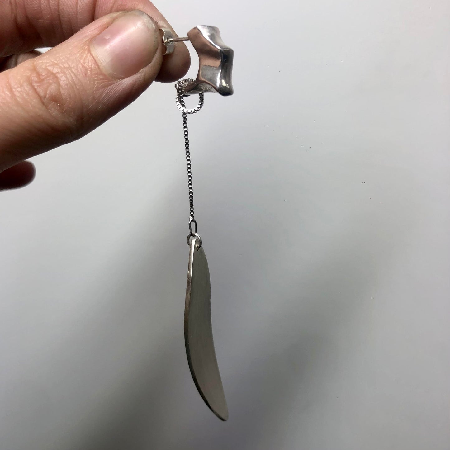 'I'll blow in the wind' Asymmetric Earring pair