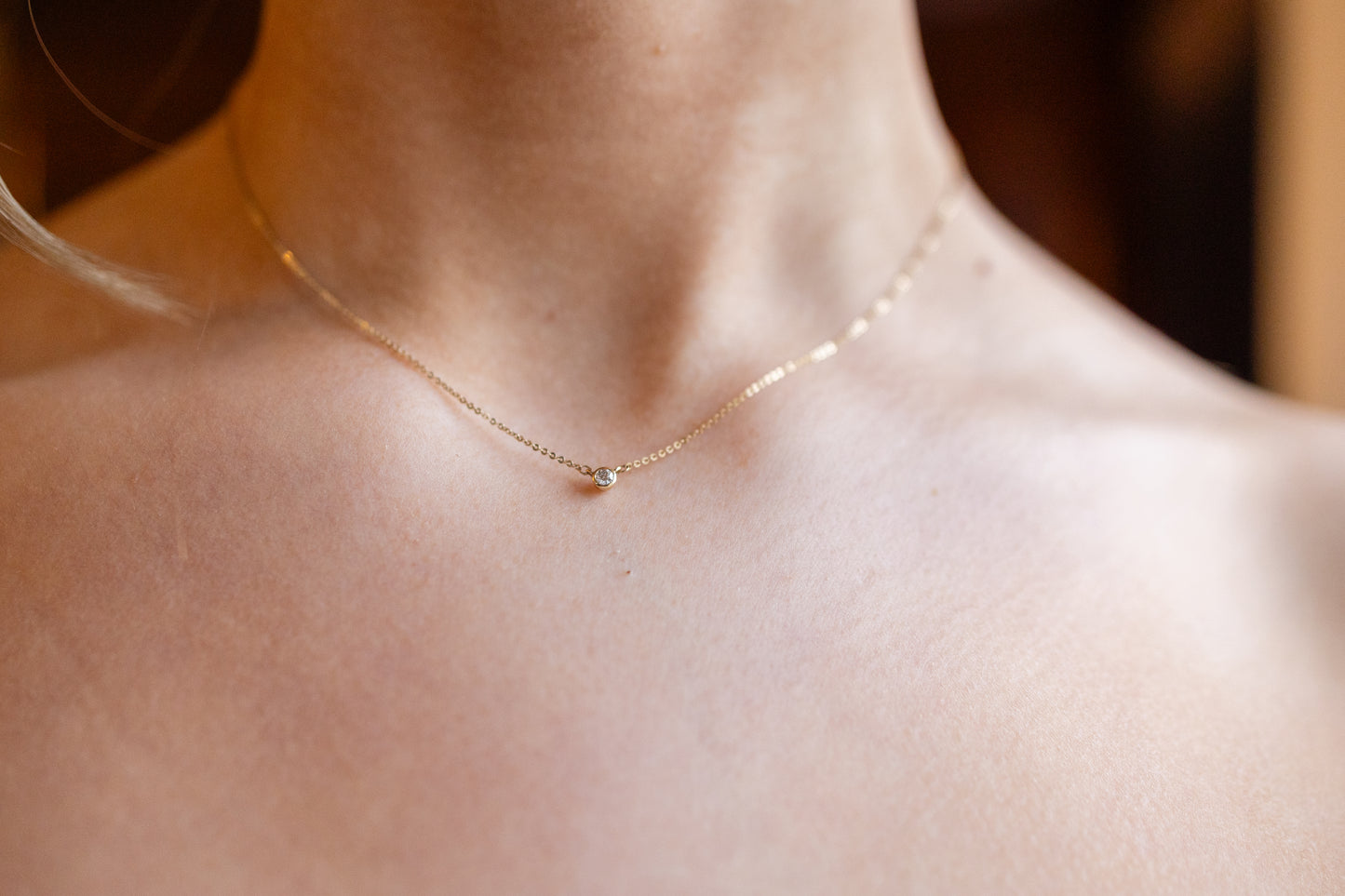 Round Diamond Necklace