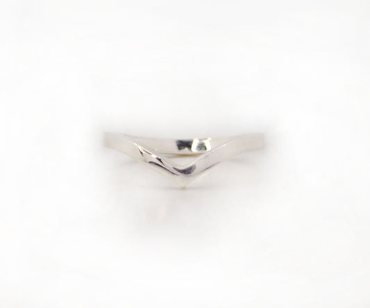 Shaped wedding Ring - 2mm