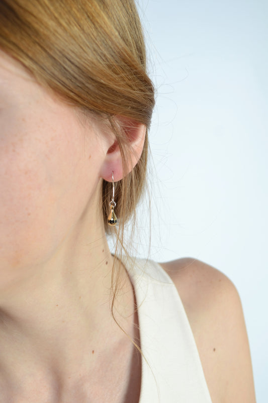 Enamelled Drop Earrings