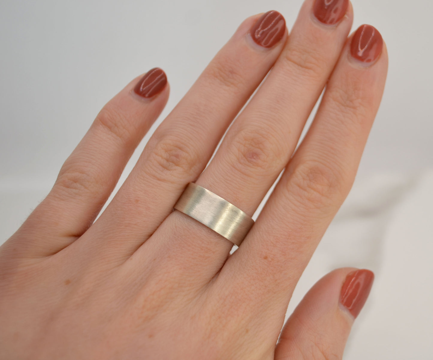 Thin Flat Profile Ring - 8mm