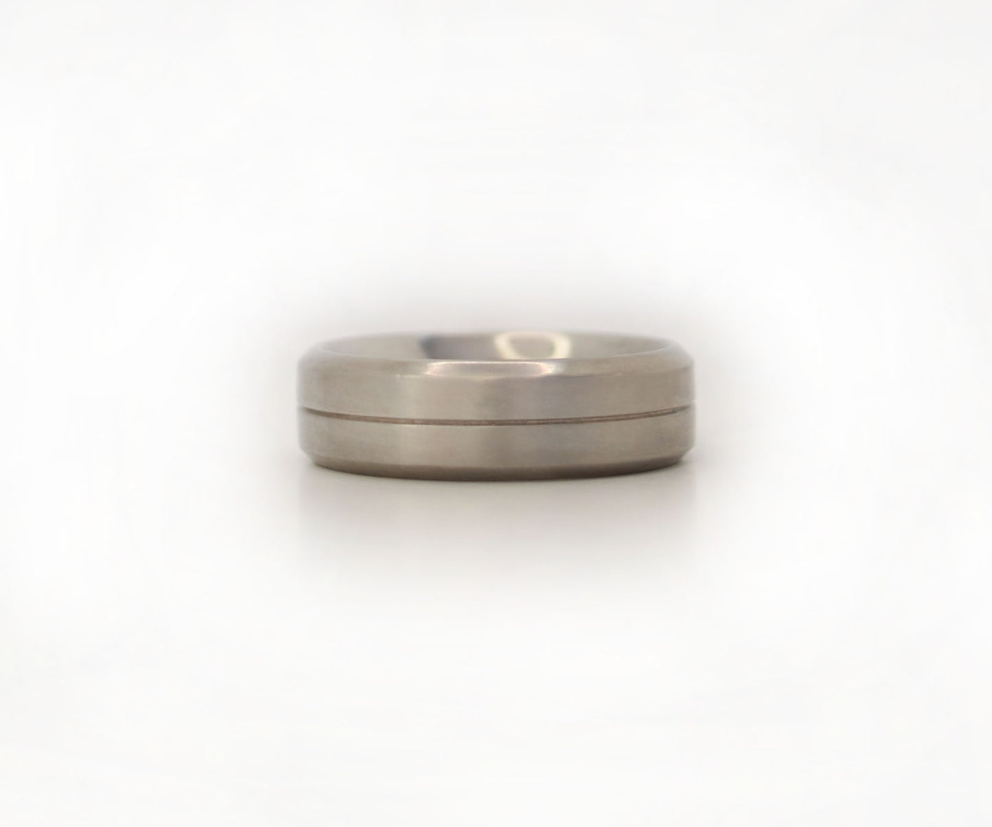 Milled Line & Bevelled Edge Ring - 6mm