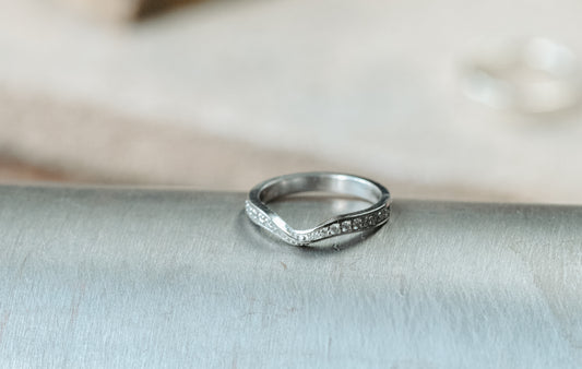Twisted Shaped Diamond Ring