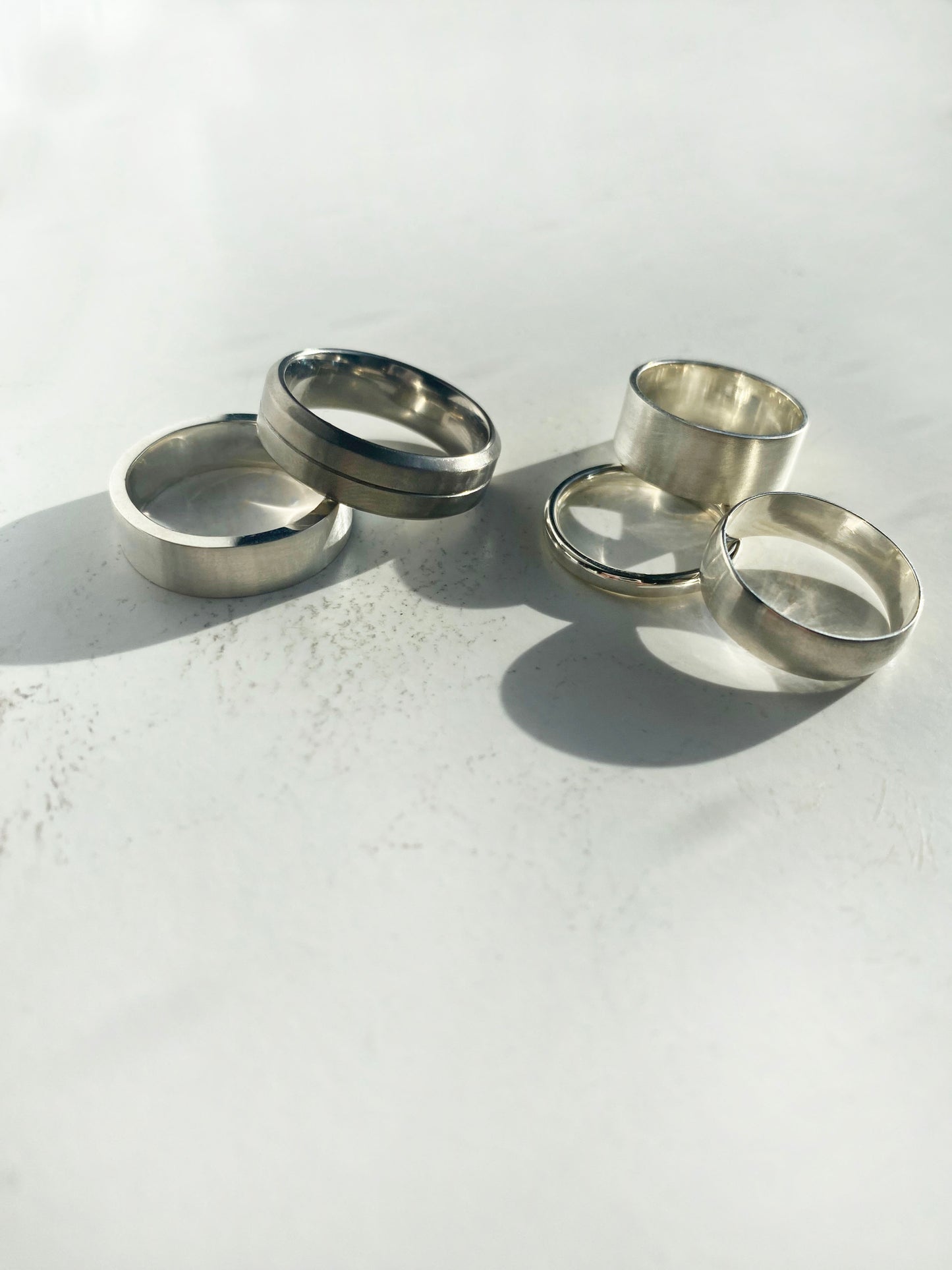 Milled Line & Bevelled Edge Ring - 6mm