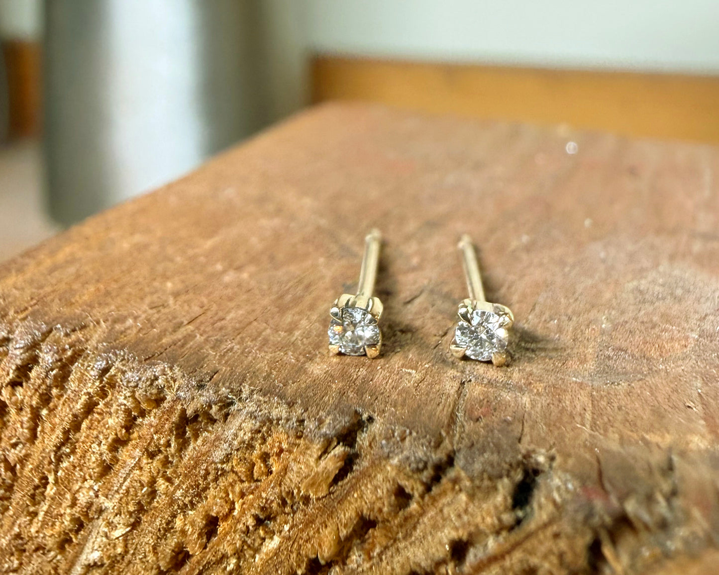 Tiny Diamond Studs