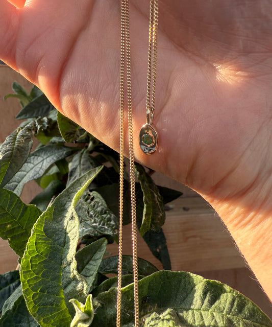 Emerald Oval Necklace
