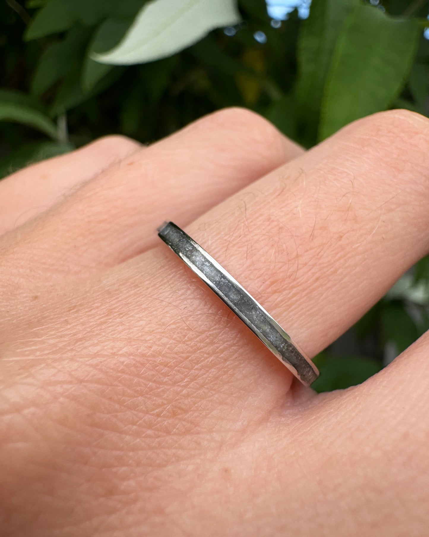 Straight Enamel Ashes Ring