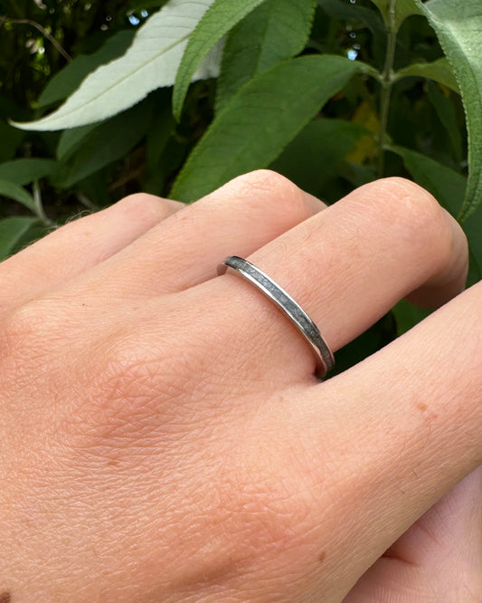 Straight Enamel Ashes Ring