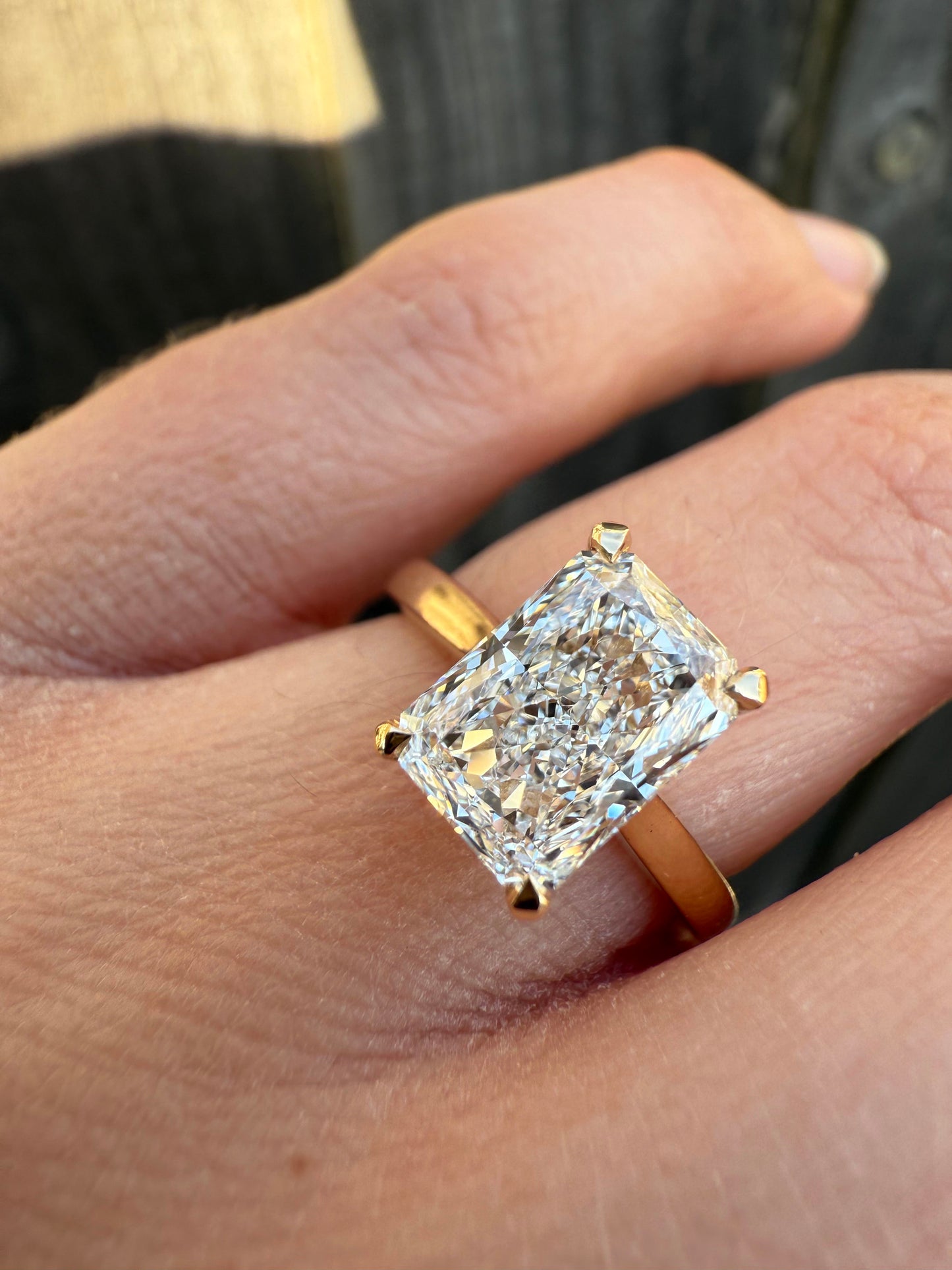 2ct Radiant Cut Diamond Ring