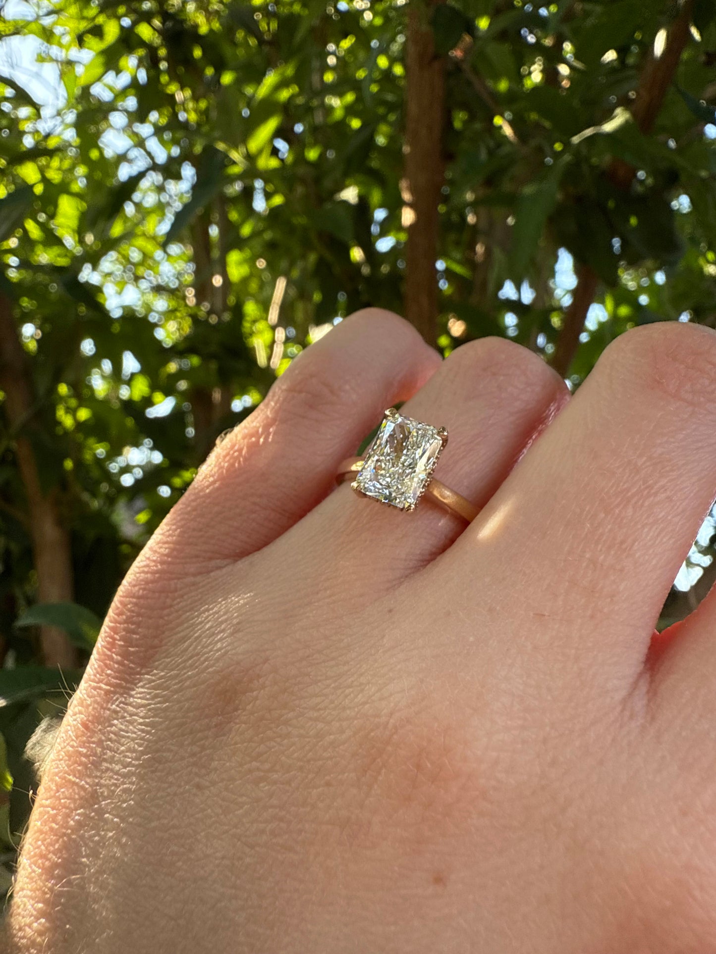 2ct Radiant Cut Diamond Ring