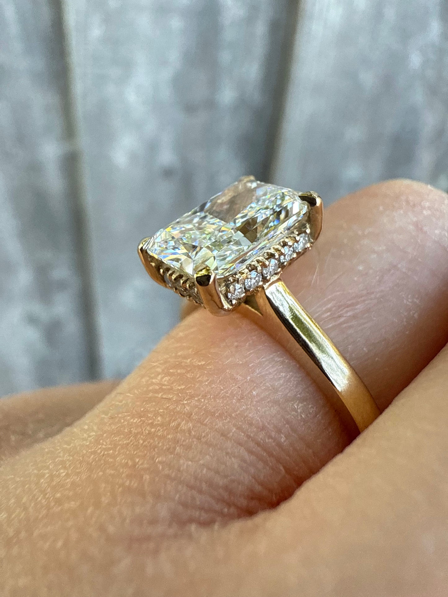 2ct Radiant Cut Diamond Ring