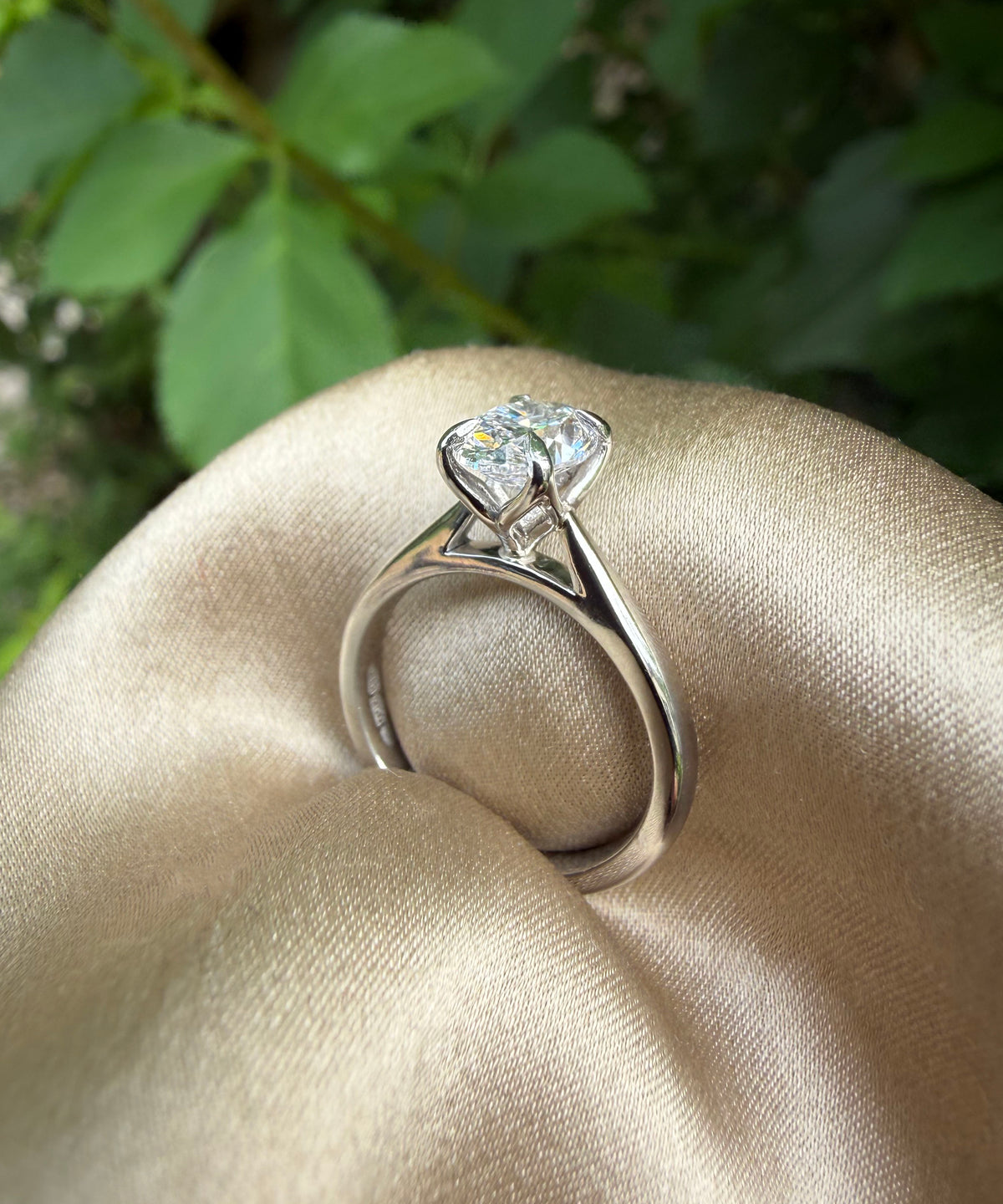 0.80ct Oval Cut Diamond Ring