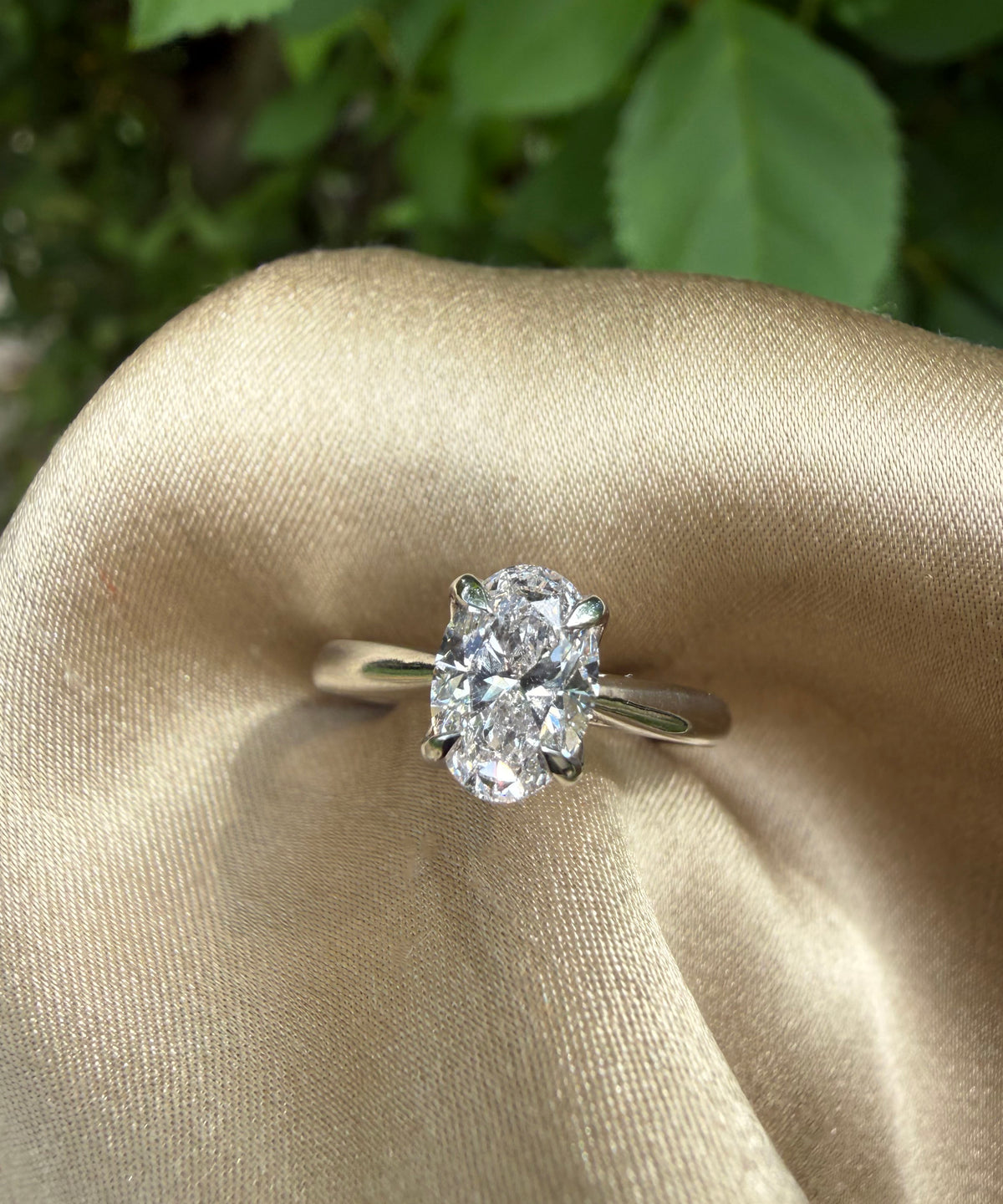 0.80ct Oval Cut Diamond Ring