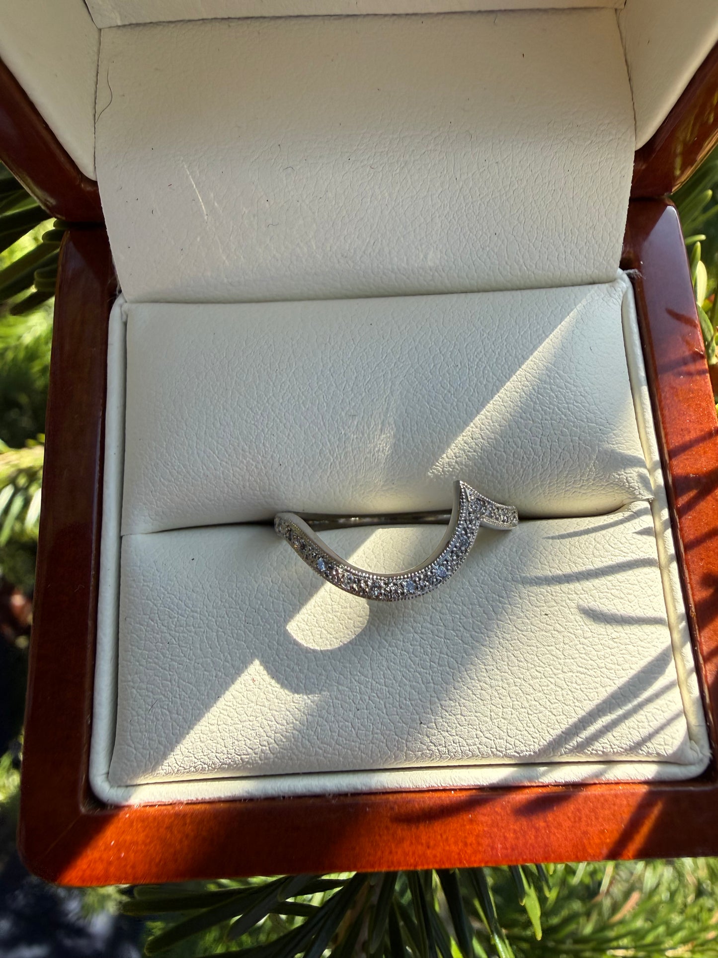 Antique Grain Set Style Diamond Shaped Ring