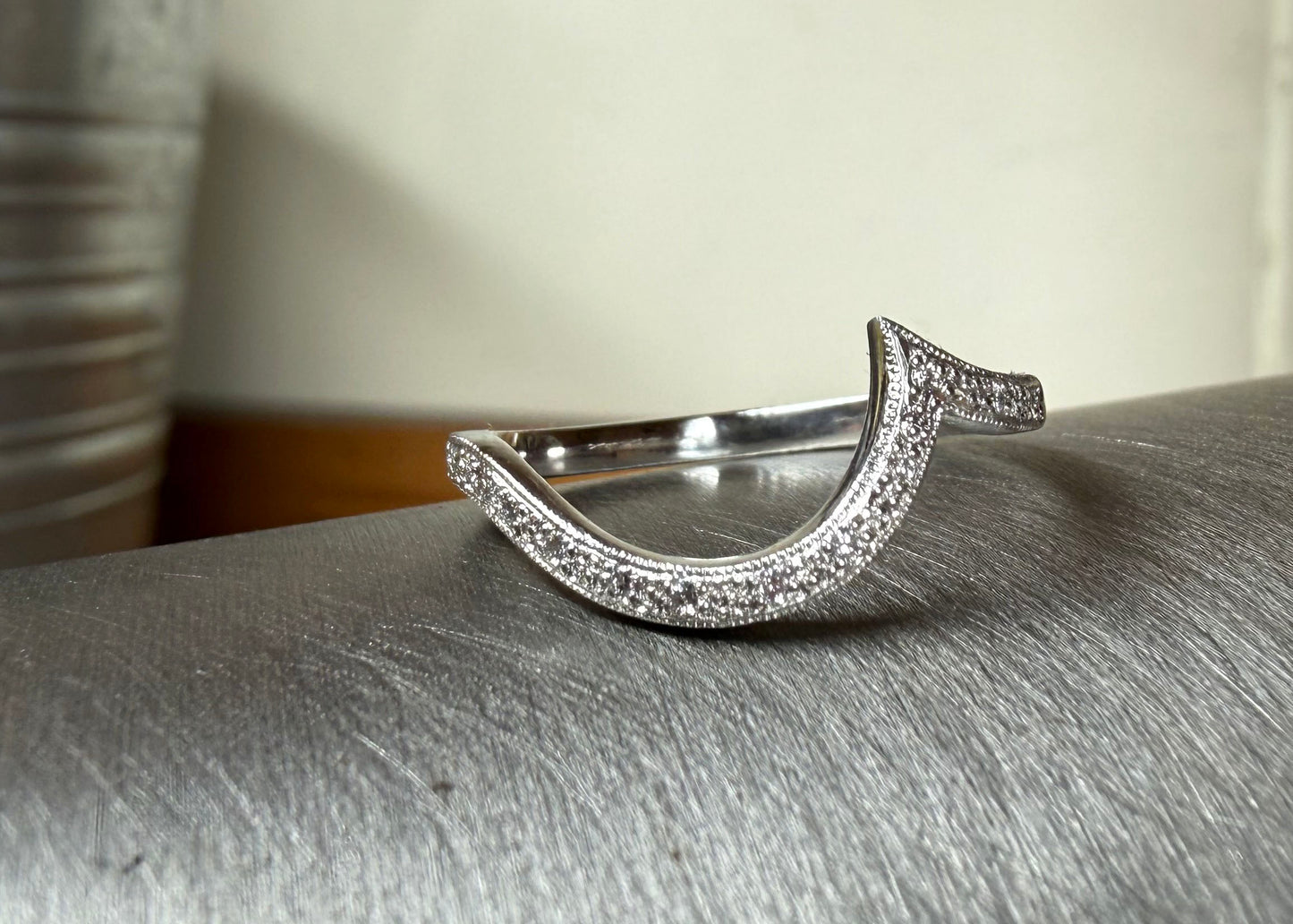 Antique Grain Set Style Diamond Shaped Ring